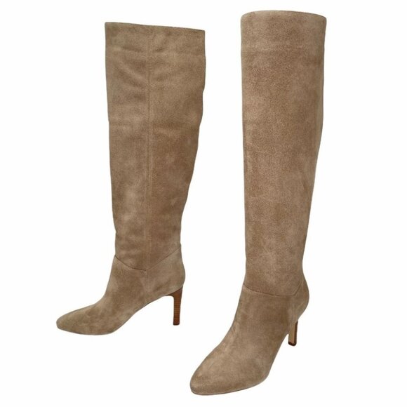 Marc Fisher LTD Zadia Tan Suede Knee High Boots - Picture 13 of 13